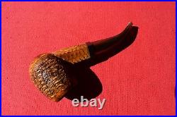 Vintage Missouri Meerschaum RADIO Diamond Shank Corn Cob Pipe Bent