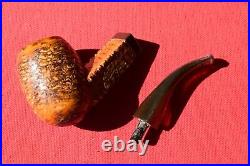 Vintage Missouri Meerschaum RADIO Diamond Shank Corn Cob Pipe Bent