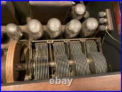 Vintage Mohawk-American Tube Radio Antique Wood Cabinet Tabletop Radio