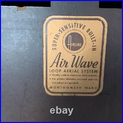 Vintage Montgomery Ward Airline Radio Model 04BR-729A Read Description