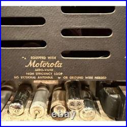 Vintage Motorola 67T11 Wood Tube Radio Art Deco Tabletop Galvin Mfg Chicago