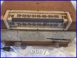 Vintage Motorola 77X22 Tube Radio AM FM Wood Tabletop Powers On Repair