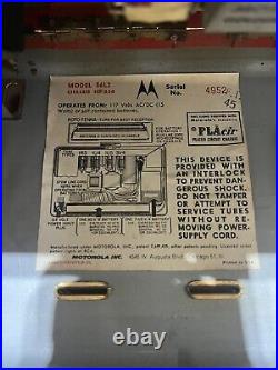 Vintage Motorola Golder Voice Tube Radio Model 56L2 1950's Apple Red! Works