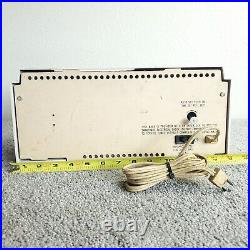 Vintage Motorola Model C12P Tube Radio Clock AM White 1960's MCM Working