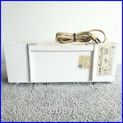 Vintage Motorola Model C12P Tube Radio Clock AM White 1960's MCM Working