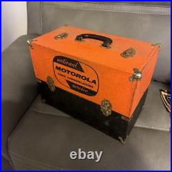 Vintage Motorola / National Tube Caddy Radio Service Case Original Fiberboar