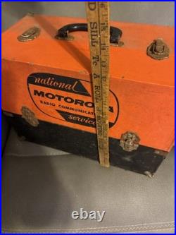 Vintage Motorola / National Tube Caddy Radio Service Case Original Fiberboar