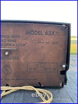 Vintage Motorola Radio Vacuum Tube Model 62X13U Works