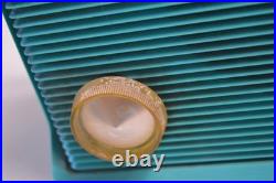 Vintage Motorola Turquoise Tube Radio Model A8J 23 MCM Tested Works