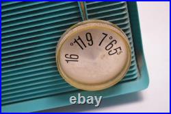 Vintage Motorola Turquoise Tube Radio Model A8J 23 MCM Tested Works