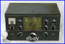Vintage NATIONAL NC-2-40D Tube Shortwave Radio Receiver Power Tested RARE