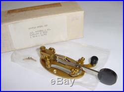 Vintage NOS Bunnell & Co. HAM Tube Radio Telegraph Morse Code Double Speed Key