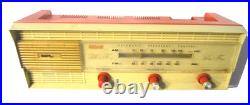 Vintage Naigai Electric Coral AM FM Hi Fi Tube Radio Works Japan 16 Damaged