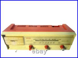 Vintage Naigai Electric Coral AM FM Hi Fi Tube Radio Works Japan 16 Damaged