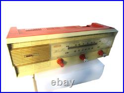 Vintage Naigai Electric Coral AM FM Hi Fi Tube Radio Works Japan 16 Damaged