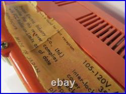 Vintage Naigai Electric Coral AM FM Hi Fi Tube Radio Works Japan 16 Damaged