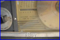 Vintage National Nc 2 40c 12 Tube 6 Band Sw Shortwave Radio Receiver Ham Powers