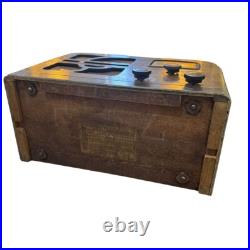Vintage National Vacuum Tube Radio Japan Showa Era Wood Cabinet Tested Works Vintage National Vacuum Tube Radio Japan Showa Era Wood Cabinet Tested Works