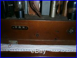 Vintage Non Working Zenith Shutterdial Waltons Tube Radio Chassis 7S232