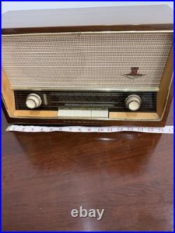 Vintage Nordmende Elektra C tube radio, In Wooden Case. Works