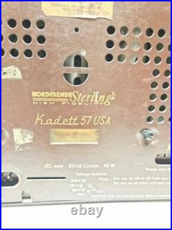 Vintage Nordmende / Sterling Kadett 57 USA Tube Radio Powers On, Tunes Vintage Nordmende / Sterling Kadett 57 USA Tube Radio Powers On, Tunes