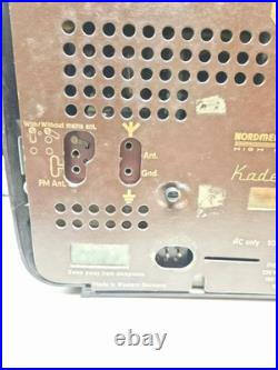 Vintage Nordmende / Sterling Kadett 57 USA Tube Radio Powers On, Tunes