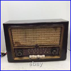 Vintage Norelco Tube Radio Interphone Type Af7800 Tested 2 Buttons Stick