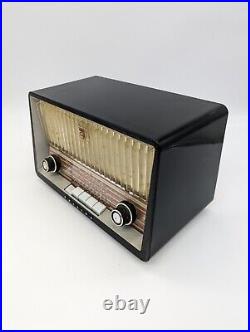 Vintage Norelco Tube Radio Model B3X 75U Made in Holland Bakelite Turns On