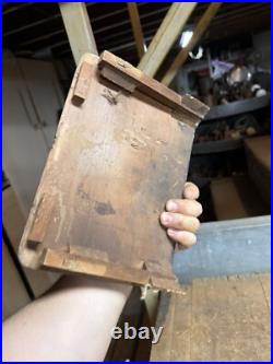 Vintage Old Crosley Electric Model 515 Tube Radio Tombstone Wood Case Parts USA