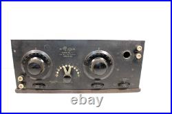 Vintage Old Excellent Grebe Cr-5 Antique Bakelite Panel Tube Radio + Bbtt Tube
