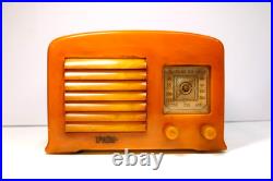 Vintage Old Fada Beautiful Art Deco Crack Free Catalin Bakelite Antique Radio