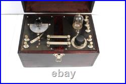 Vintage Old Marconi Era Antique Splendid Audiophone 1 Tube Radio Receiver