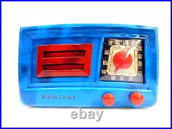 Vintage Old Multi Swirled Smoked Color Admiral Restored Working Bakelite Radio Vintage Old Multi Swirled Smoked Color Admiral Restored Working Bakelite Radio