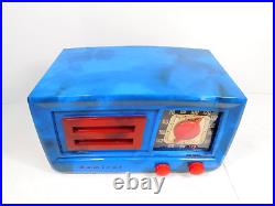 Vintage Old Multi Swirled Smoked Color Admiral Restored Working Bakelite Radio Vintage Old Multi Swirled Smoked Color Admiral Restored Working Bakelite Radio