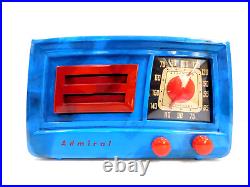 Vintage Old Multi Swirled Smoked Color Admiral Restored Working Bakelite Radio Vintage Old Multi Swirled Smoked Color Admiral Restored Working Bakelite Radio