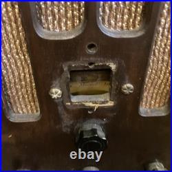 Vintage Old Rare Tombstone A-53 General Electric Tube Radio Wood Case Parts USA