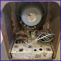 Vintage Old Rare Tombstone A-53 General Electric Tube Radio Wood Case Parts USA