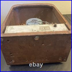 Vintage Old Rare Tombstone A-53 General Electric Tube Radio Wood Case Parts USA