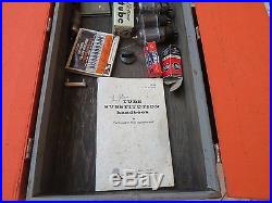 Vintage Original GE General Electric Radio / TV Tube Repairman Tube Case Caddy