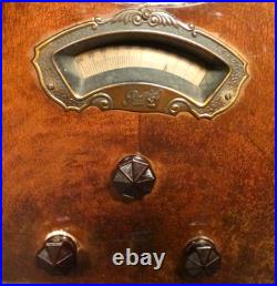 Vintage PATHE CATHEDRAL RADIO Untested /Complete withALL 7 TUBES & SOME NEW CAPS