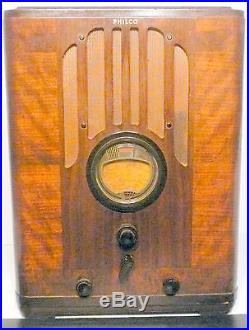 Vintage PHILCO 38-2670 TOMBSTONE radio Working Powerhouse Great Sound AM & SW