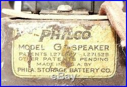 Vintage PHILCO 65 HI BOY RADIO part Working FIELD COIL SPEAKER -11 / type G