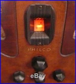Vintage PHILCO 89 CATHEDRAL RADIO Working RADIO with LOTS OF VOLUME / good tubes