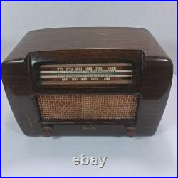 Vintage PHILCO TRANSITONE RADIO PT3 1942 Wooden Tabletop Tube Radio