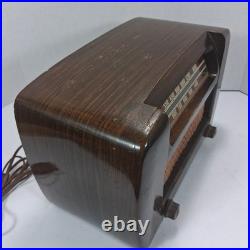 Vintage PHILCO TRANSITONE RADIO PT3 1942 Wooden Tabletop Tube Radio