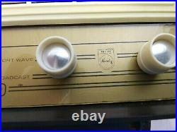 Vintage PHILIPS/NORELCO A326174 Shortwave AM/FM Tube Radio Art Deco MCM