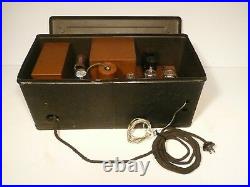Vintage POLYDYNE 5 BREADBOX radio Restored Working 5 TUBES -NICE CLEAN UNIT