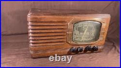Vintage Packard Bell 46 D Wood Tube Radio Original Condition Untested
