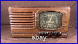 Vintage Packard Bell 46 D Wood Tube Radio Original Condition Untested