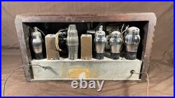 Vintage Packard Bell 46 D Wood Tube Radio Original Condition Untested